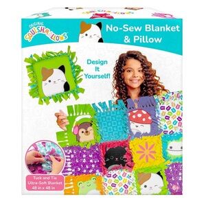 Squishmallows No-Sew Blanket & Pillow Kit